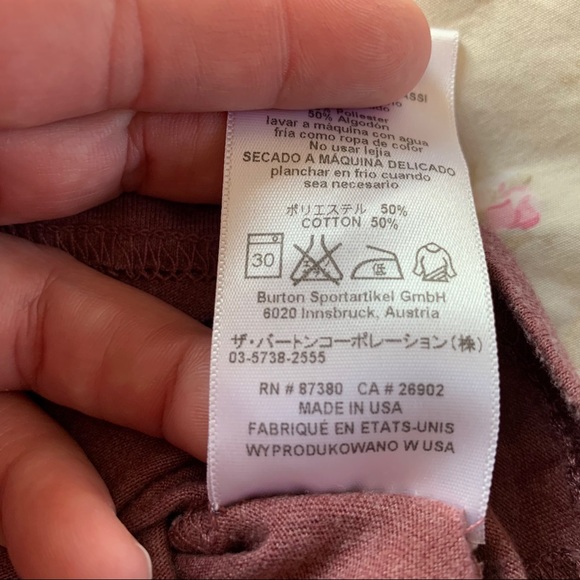 Burton T-shirt Winter Sun motif tee Live What You Love Size Medium - Picture 5 of 6